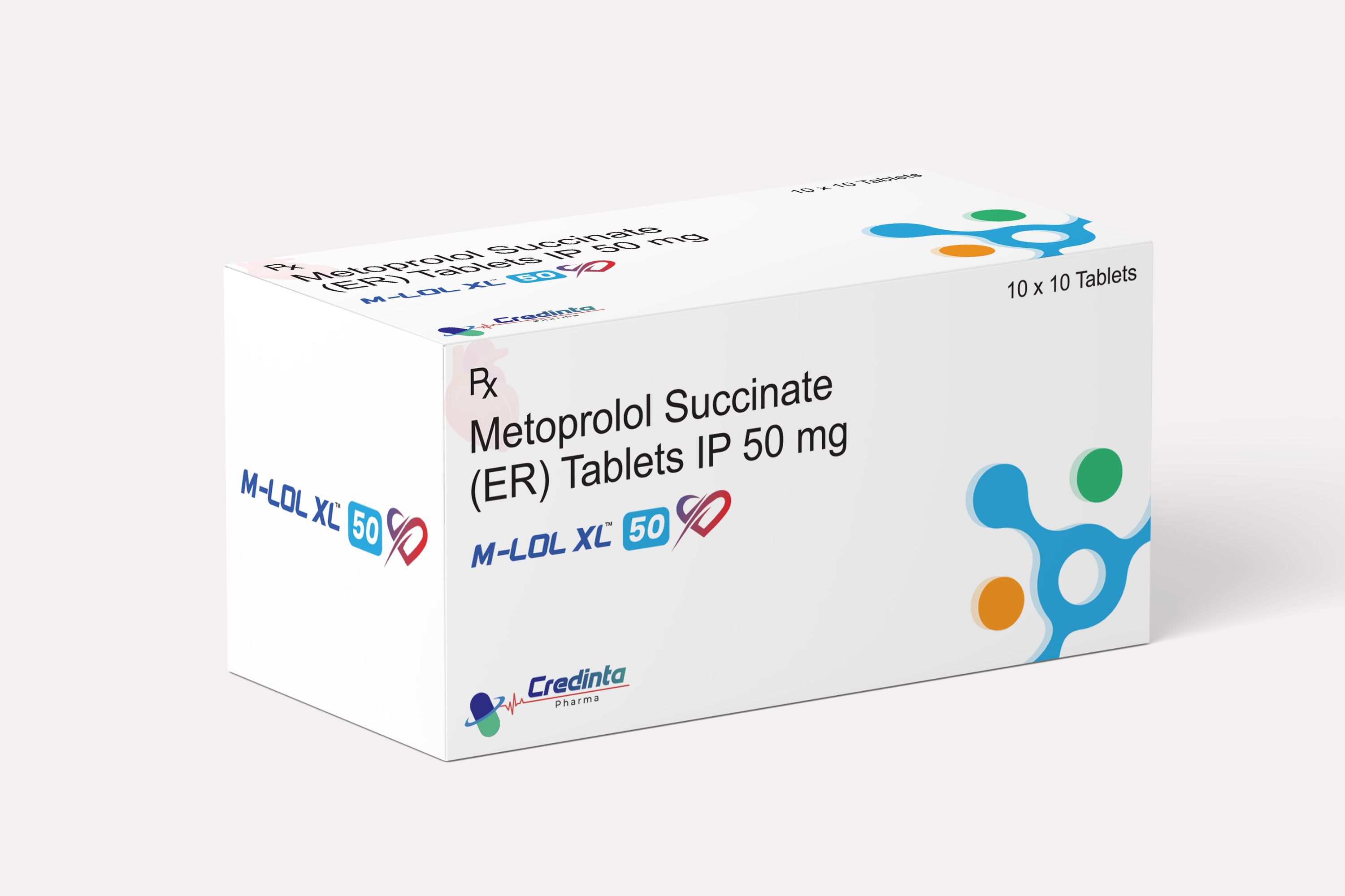 M-LOL XL 50 — Metoprolol Succinate (ER) Tablets IP 50 mg