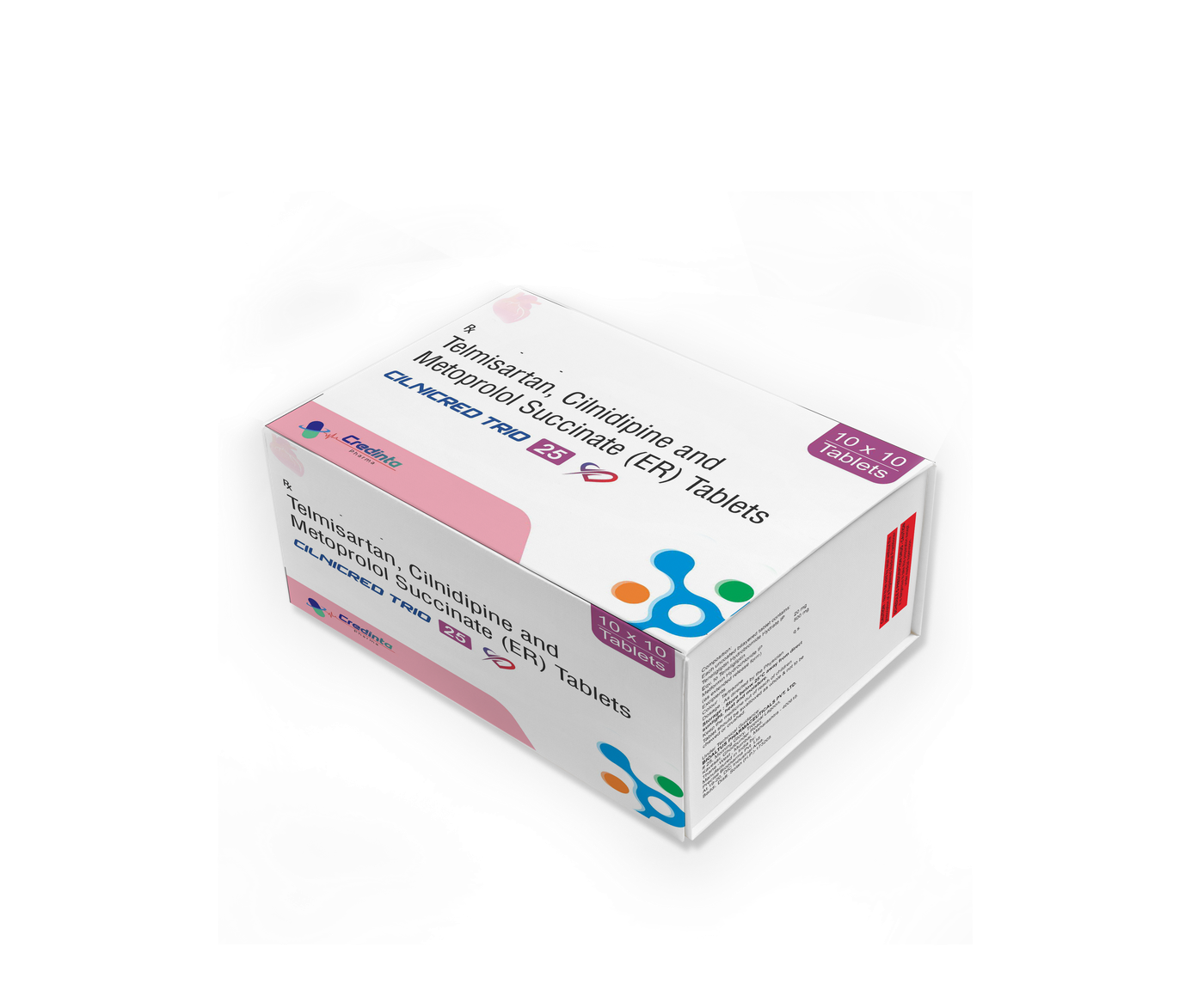 CILNICRED TRIO 25 — Telmisartan, Cilnidipine and Metoprolol Succinate (ER) Tablets