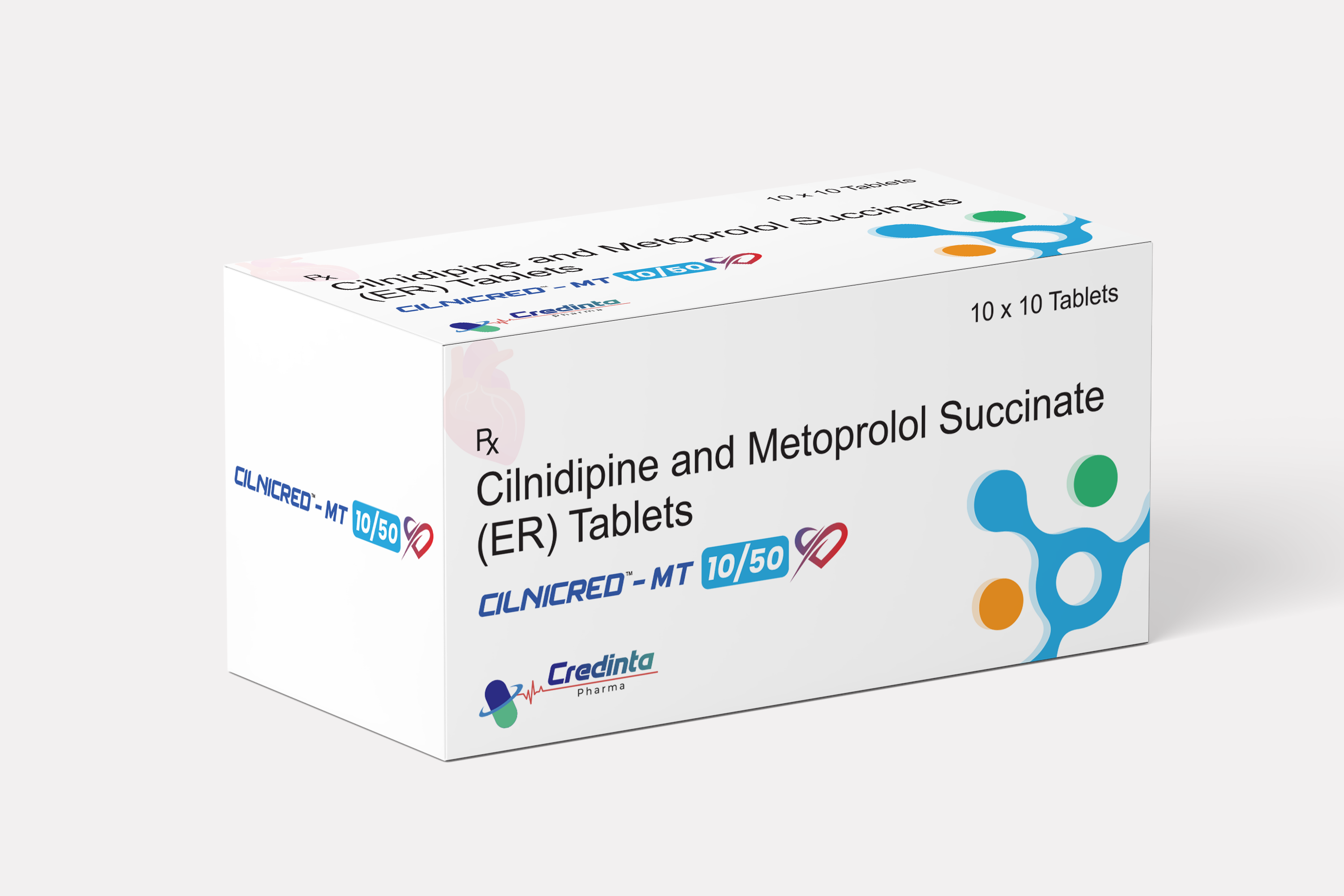 CILNICRED-MT 10/50 — Cilnidipine and Metoprolol Succinate (ER) Tablets
